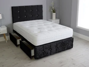 Divan Bed With Mattress And Footboard And Pocket Memory Mattress