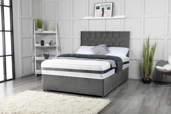 Chesterfield Divan Bed setChesterfield Divan Bed Set With Mattress Options